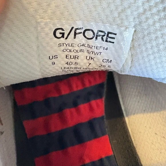 G/FORE womens Cream and Navy golf shoes - Picture 2 of 4